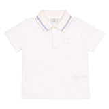 Fendi White Logo-Embroidered Polo Shirt In Cotton-Pique
