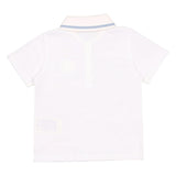 Fendi White Logo-Embroidered Polo Shirt In Cotton-Pique