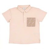 Fendi Beige Polo Shirt With Pocket