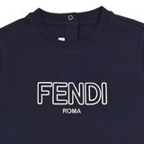 Fendi Navy Blue Cotton T-Shirt