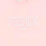 Fendi Pink Kids Pink Logo T-Shirt
