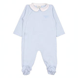 Fendi Blue Collared Babywear With Rocking Horse Prints (Set Of Three)
