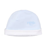 Fendi Blue Collared Babywear With Rocking Horse Prints (Set Of Three)
