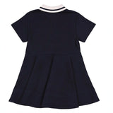 Fendi Navy Polo Shirt Dress In Cotton