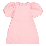 Fendi Pink Kids Puff-Sleeve Pattern Dress
