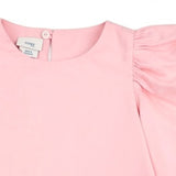 Fendi Pink Kids Puff-Sleeve Pattern Dress