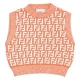 Fendi Orange Girls Cotton Sweater