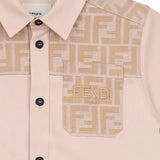 Fendi Beige FF Monogram Shirt
