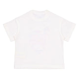 Fendi White Jersey Junior T-Shirt With Multicolour Print