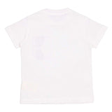 Fendi White Junior T-Shirt In Jersey With Logo Print