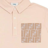 Fendi Beige Boys Polo T-Shirt