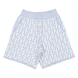 Fendi Blue All Over FF Printed Shorts
