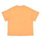 Fendi Orange Roma Logo Cotton T-Shirt
