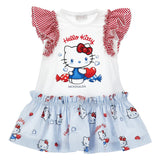 Monnalisa White & Red Hello Kitty Dress