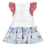 Monnalisa White & Red Hello Kitty Dress
