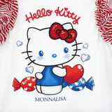 Monnalisa White & Red Hello Kitty Dress