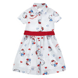 Monnalisa White Hello Kitty Print Dress