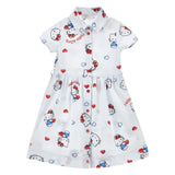 Monnalisa White Hello Kitty Print Dress