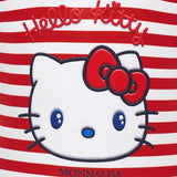 Monnalisa Red & Blue Striped Hello Kitty Swimsuit