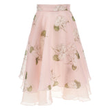 Monnalisa Pink Floral Print Skirt