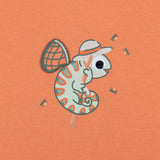 Mayoral Orange Lift-The-Flap Chameleon T-Shirt