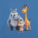 Mayoral Blue Safari Animals T-Shirt