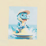Mayoral Lime Surfing Crocodile Print T-Shirt