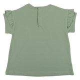 Mayoral Green T-Shirt With Charming Girl Graphic