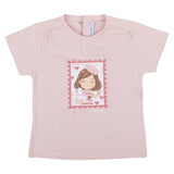 Mayoral Pink T-Shirt With Heart Pattern Headband