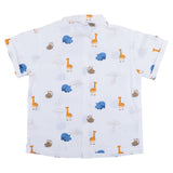 Mayoral White Shirt With Safari Animal Print