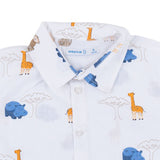 Mayoral White Shirt With Safari Animal Print