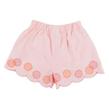 Mayoral Peach Shorts Set With Embroidery