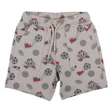 Mayoral Beige Shorts With Sporty Graphics