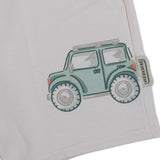 Mayoral Off White Shorts With Vehicle Graphic