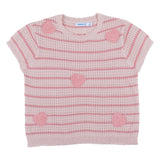 Mayoralpeach Striped Crochet Trouser Set