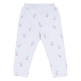Mayoral Pink & White T-Shirt Set With Heart Embroidery