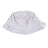 Mayoral Ivory & Blue Teddy Print Dungaree Shorts Set