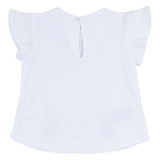 Mayoral White & Aqua Bunny Graphics T-Shirt Set