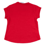 Mayoral White & Red T-Shirt Set With Floral Motifs