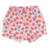 Mayoral White & Red T-Shirt Set With Floral Motifs
