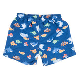 Mayoral Blue Fish-Print Swim Shorts Set