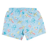 Mayoral Aqua Blue Beach Toy Swim Shorts & Hat Set