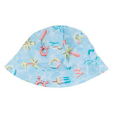 Mayoral Aqua Blue Beach Toy Swim Shorts & Hat Set