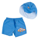 Mayoral Blue Fish Print Swim Set