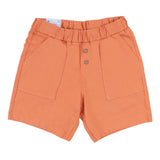 Mayoral White & Orange Shorts Set With Chameleon Print