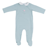 Mayoral Green Babygrows With Flower Embroidery