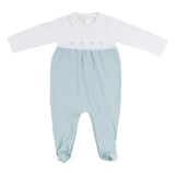 Mayoral Green Babygrows With Flower Embroidery