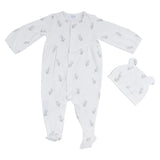 Mayoral White Teddy Bear Print Babygrow Set