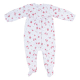 Mayoral White & Pink Fruit Print Sleepsuit Set