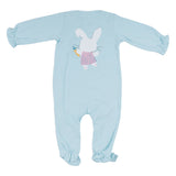 Mayoral Aqua Bunny And Carrot Graphic Footie Set